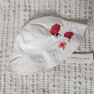 Janie and Jack embroidered little girls hat NWT Size 2T-3T